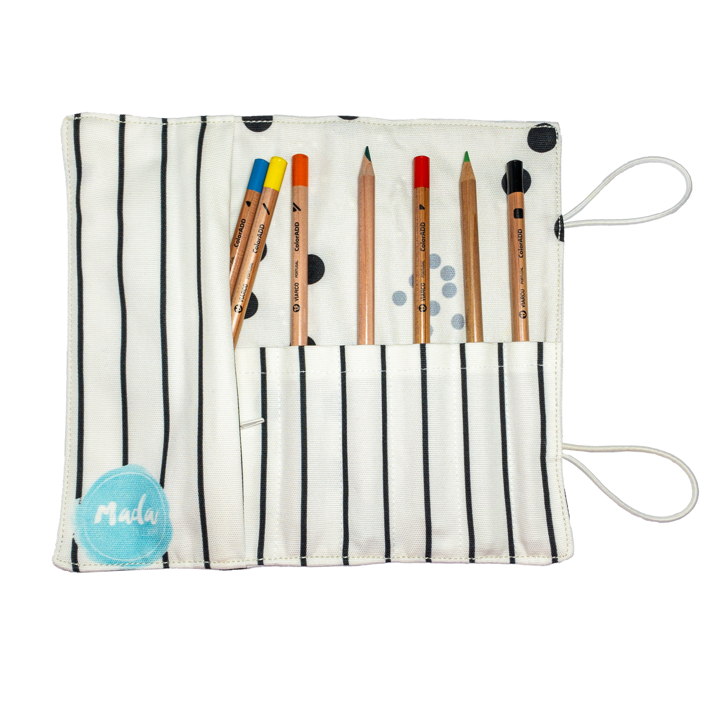 Gray Dots Small Pencil Case