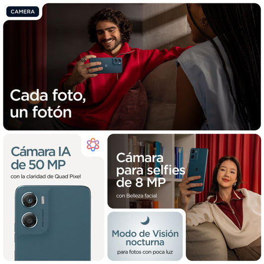 Smartphone Motorola PB980022SE MediaTek Helio G81 4 GB RAM 64 GB Blue