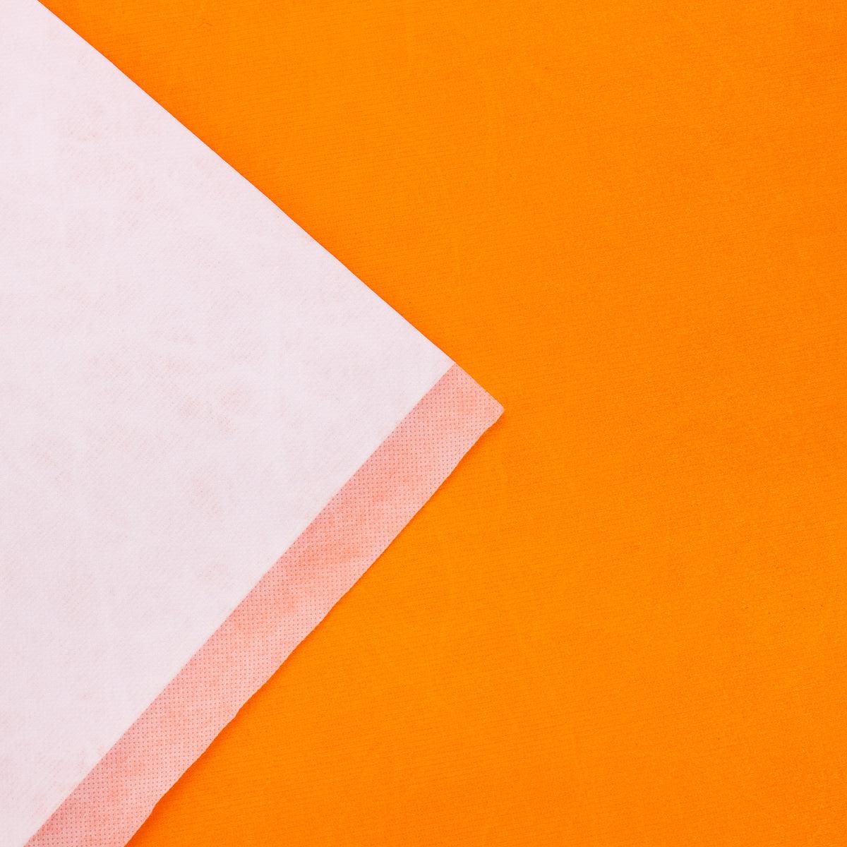 Orange washable paper fabric 100x80cm PAF-18
