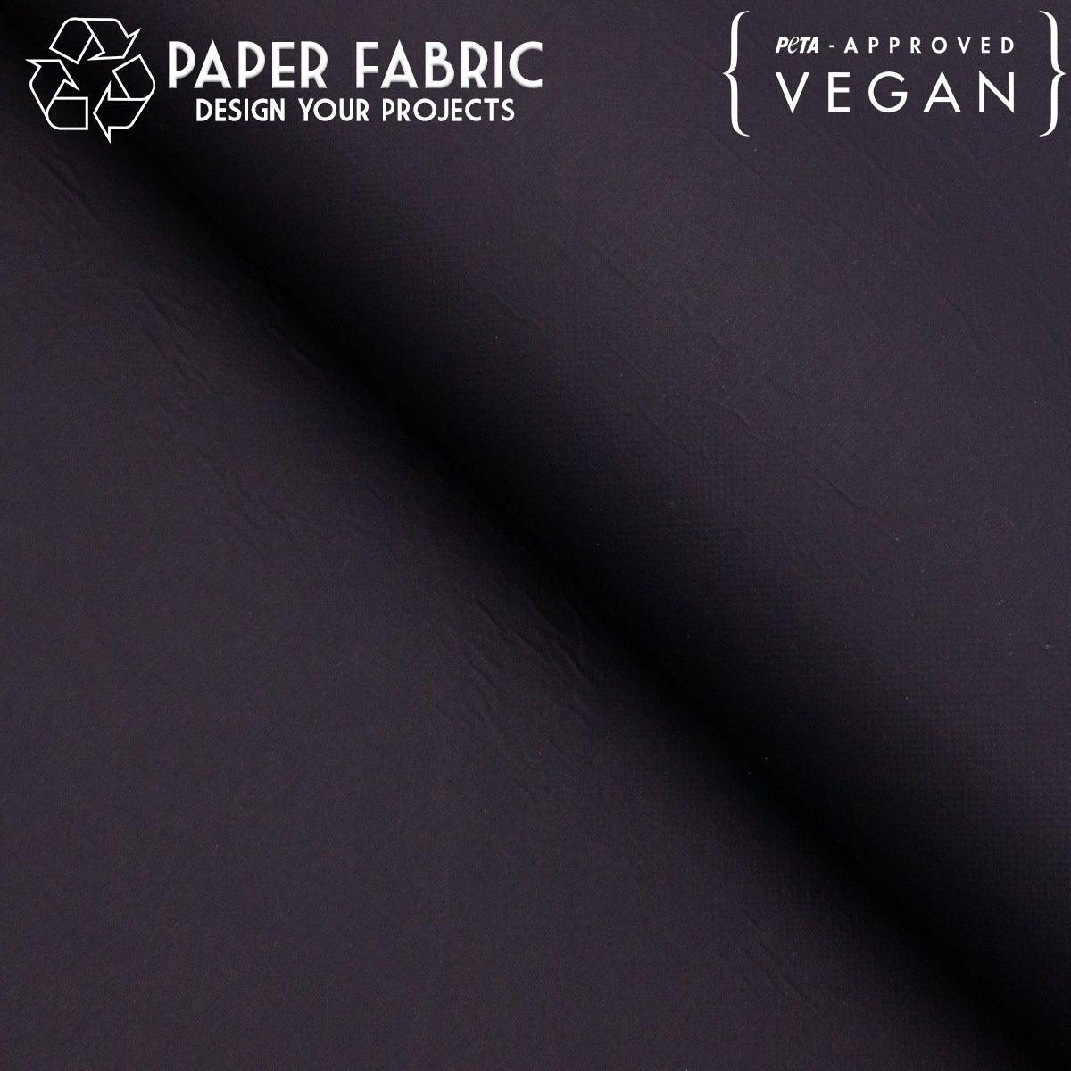 Black washable paper fabric 100x80cm PAF-24
